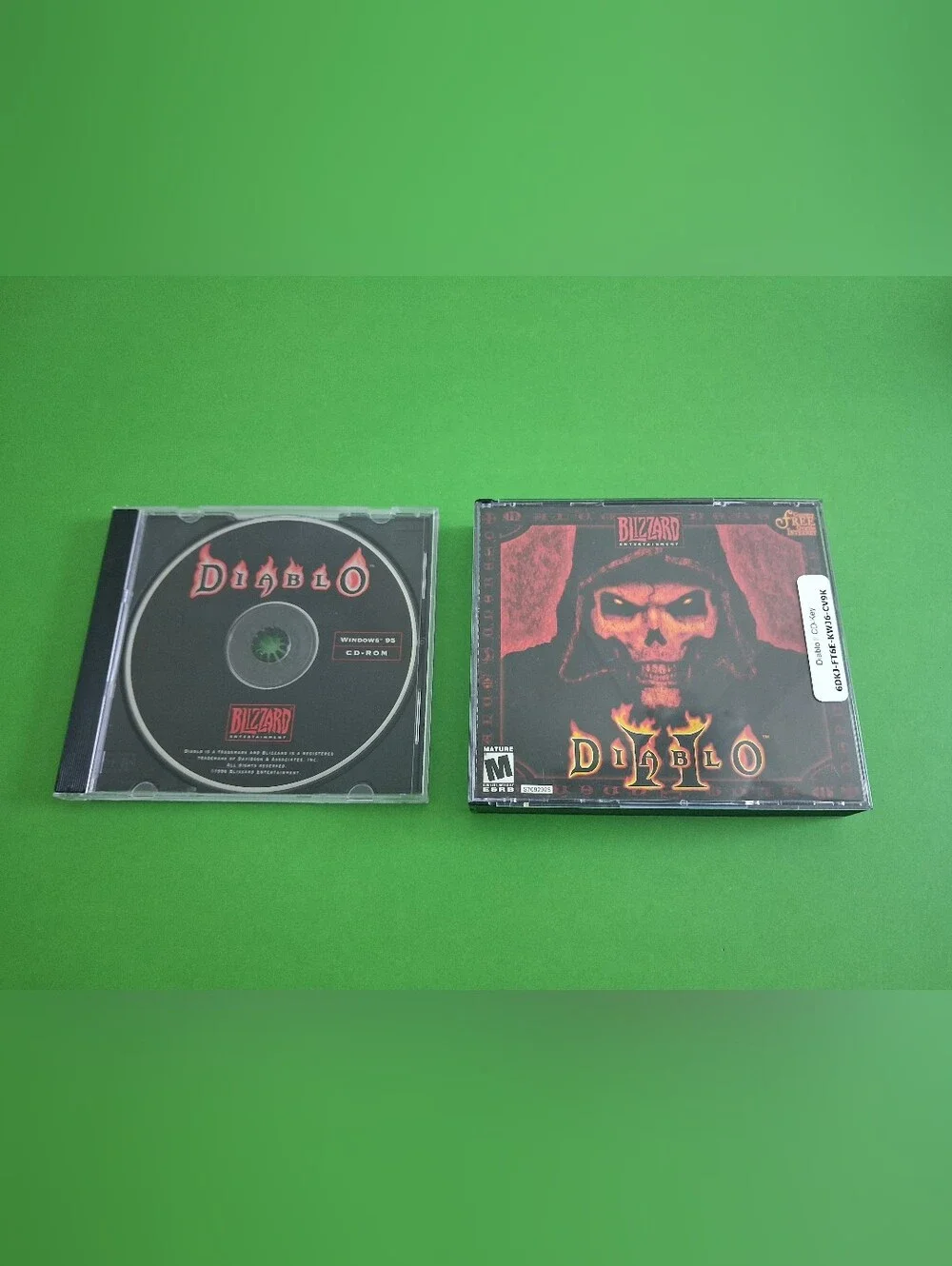 Diablo & Diablo II PC CD-ROM Games Blizzard Entertainment Vintage PC